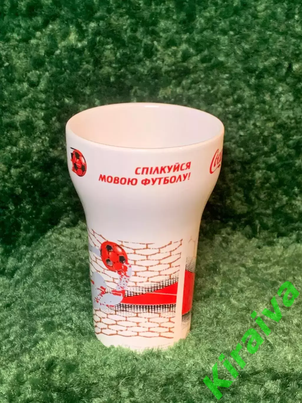 Стакан керамический Coca-Cola футбольная серия «Спілкуйся з мовою футболу! Н8043