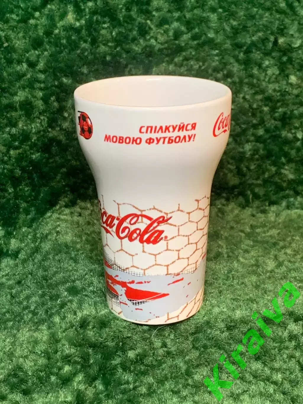 Стакан керамический Coca-Cola футбольная серия «Спілкуйся з мовою футболу! Н8043 2