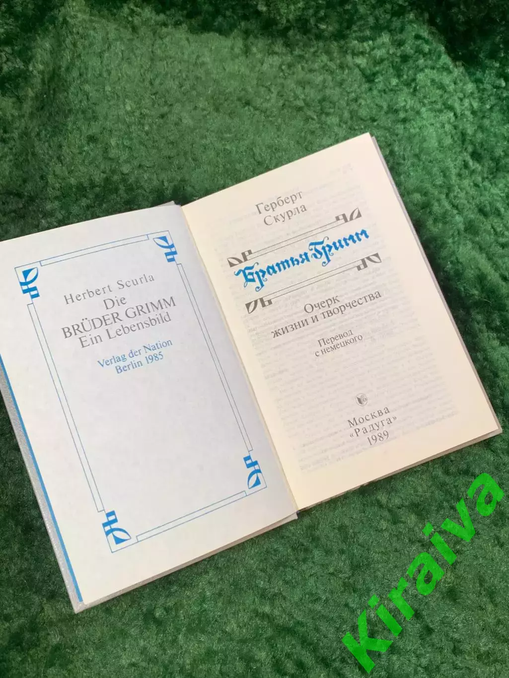 Книга биография «Братья Гримм. Очерк жизни и творчества» Герберт Скурла (Н8080 2