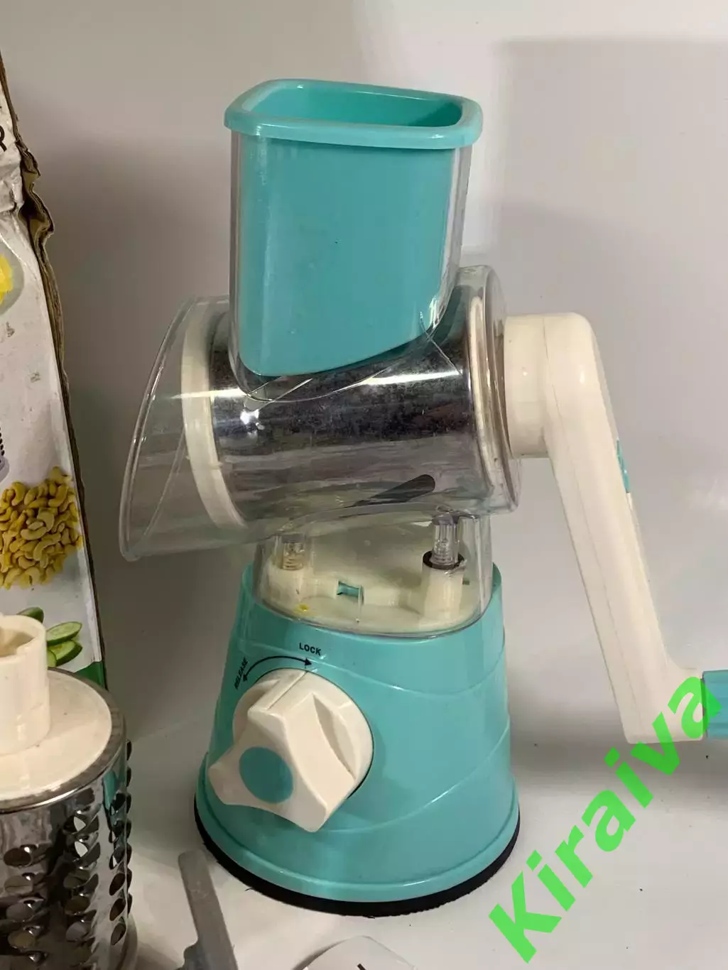 Ручная барабанная овощерезка-мультислайсер Tabletop Drum Grater 3 насадки Н8123 3