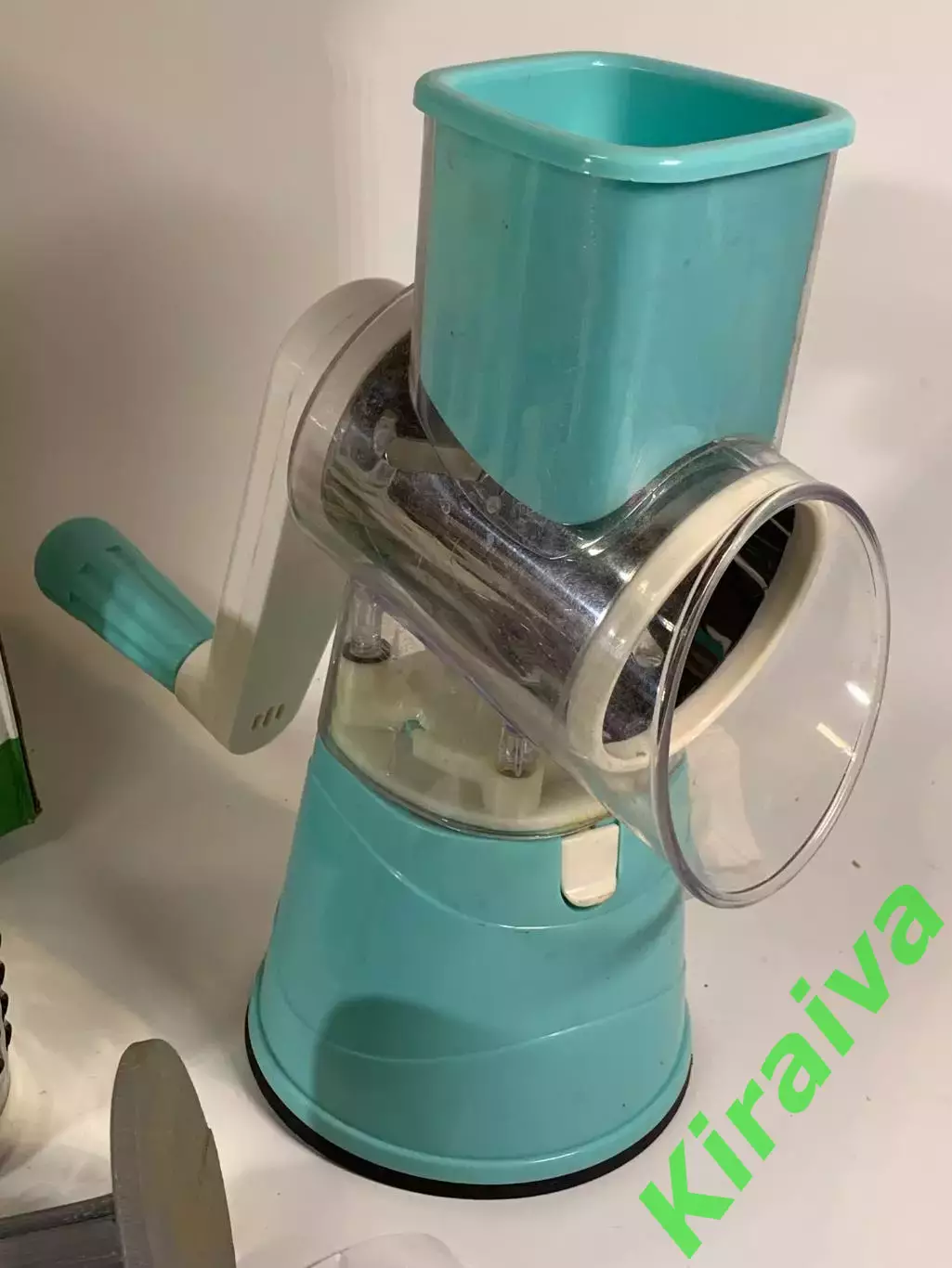 Ручная барабанная овощерезка-мультислайсер Tabletop Drum Grater 3 насадки Н8123 5