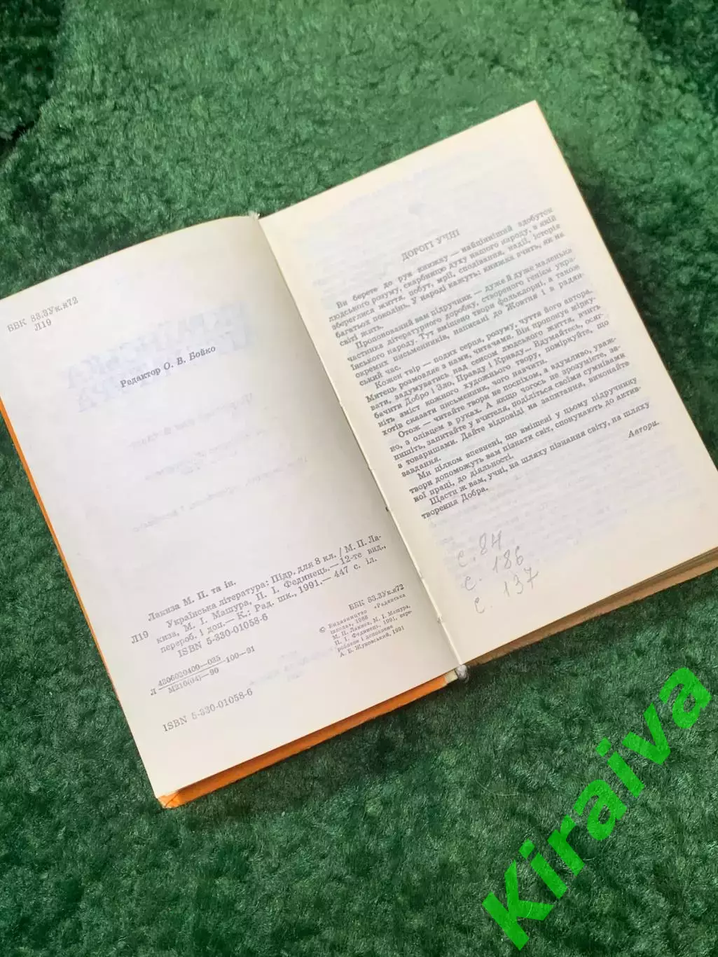 Книга учебник Украинская литература 8 класс Лакиза Машура Фединець 1991 (Н8147 3