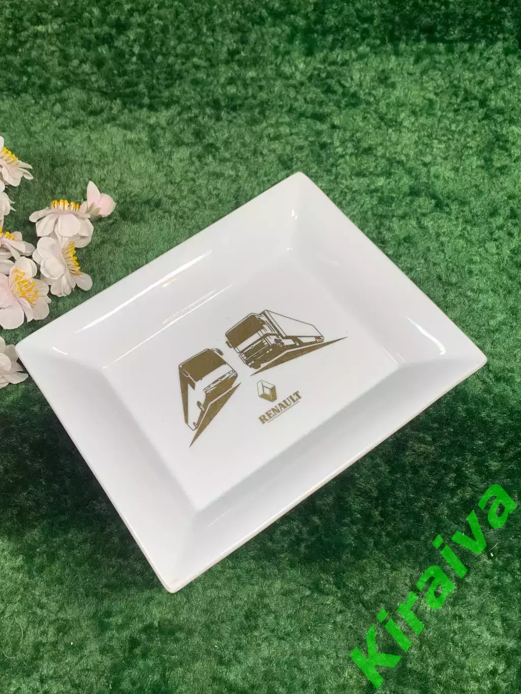 Тарелка рекламная фарфоровая Renault Trucks Porcelaine de Sologne Франция Н8173 1