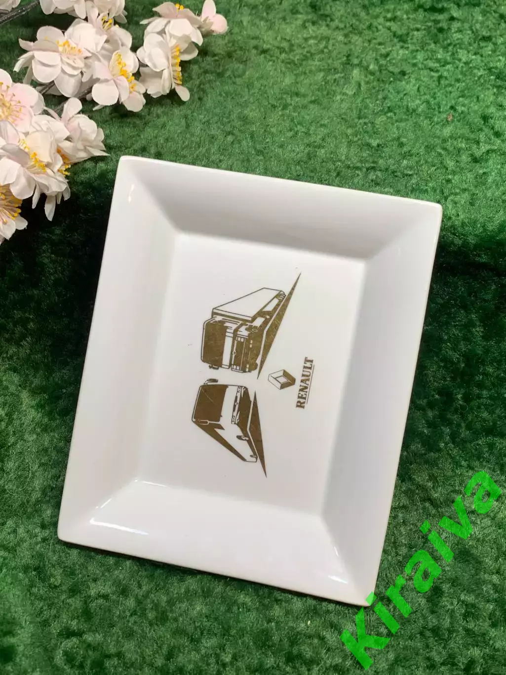 Тарелка рекламная фарфоровая Renault Trucks Porcelaine de Sologne Франция Н8173 3