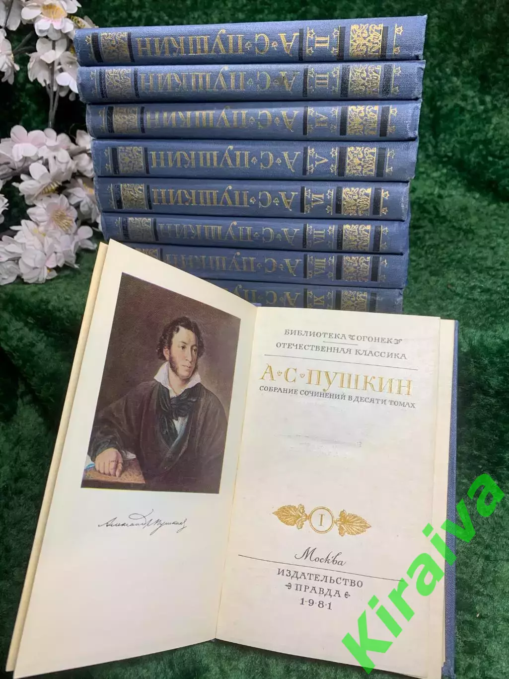 Книга собрание сочинений в 10 томах А. С. Пушкин 1981 г. (Н8202)