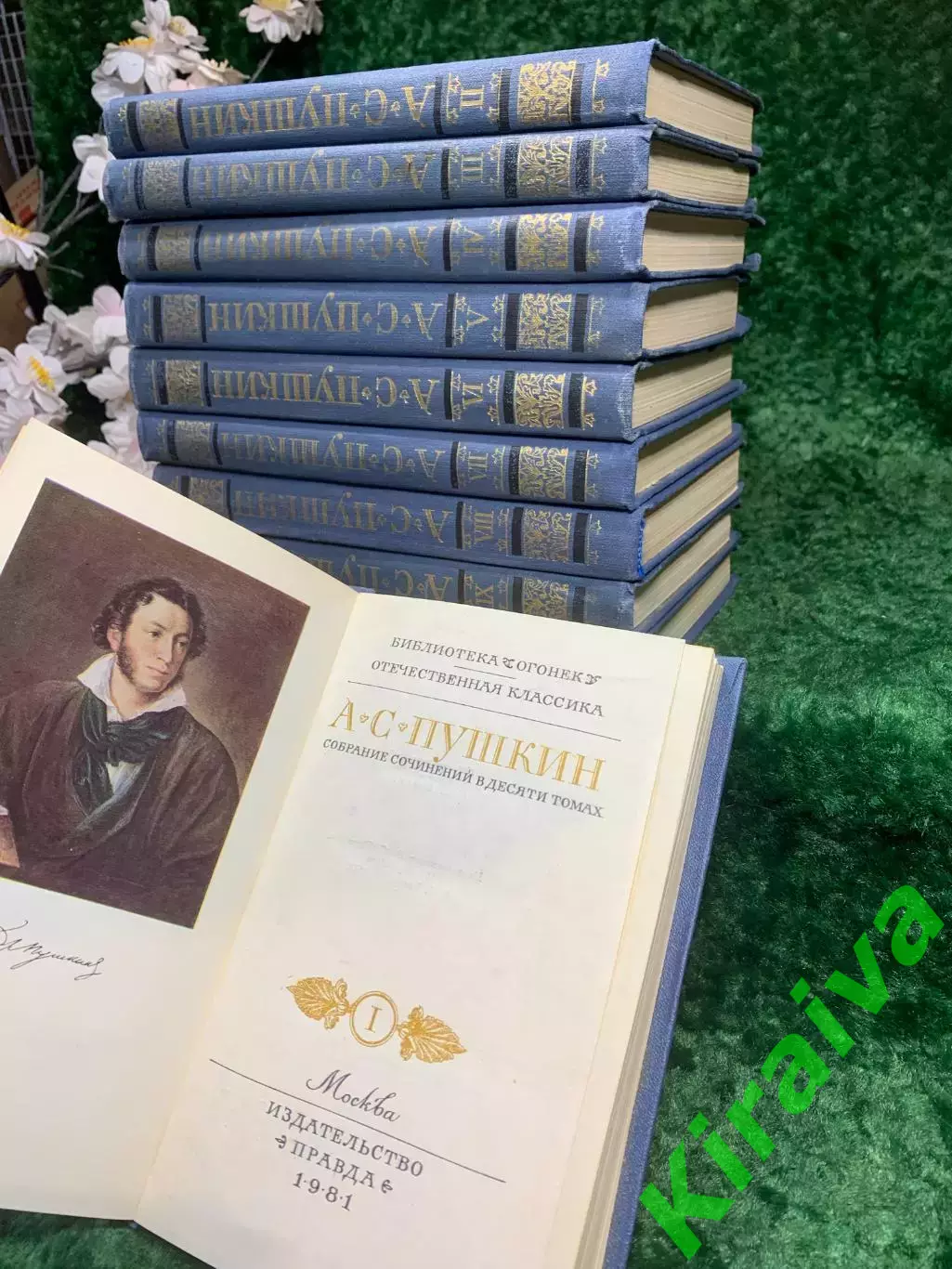 Книга собрание сочинений в 10 томах А. С. Пушкин 1981 г. (Н8202) 1