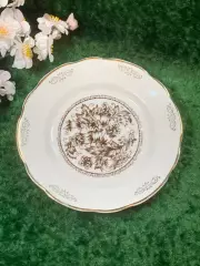 Винтажная тарелка мелкая столовая / закусочная Коростень фарфор 19,5 Н8219