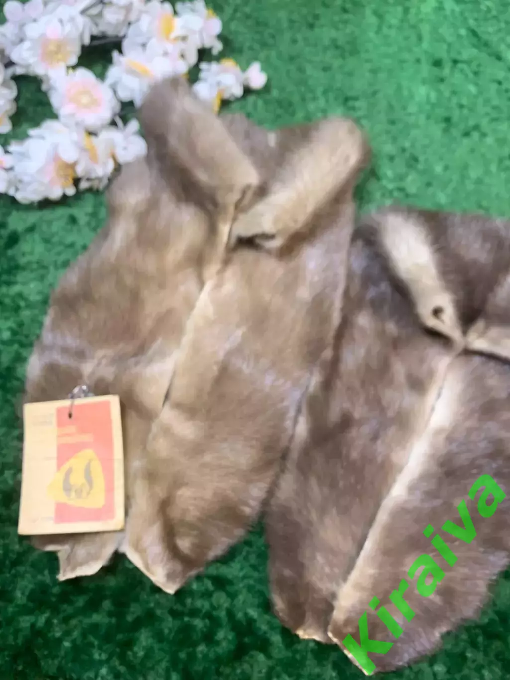 Винтажный меховой воротник из натуральной норки, серебристо-голубая ок (Н8228,2) 7