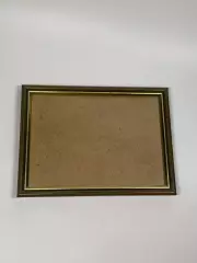 Фоторамка А5 21?15 см, коричневая с золотым кантом, настенная (Н8231)