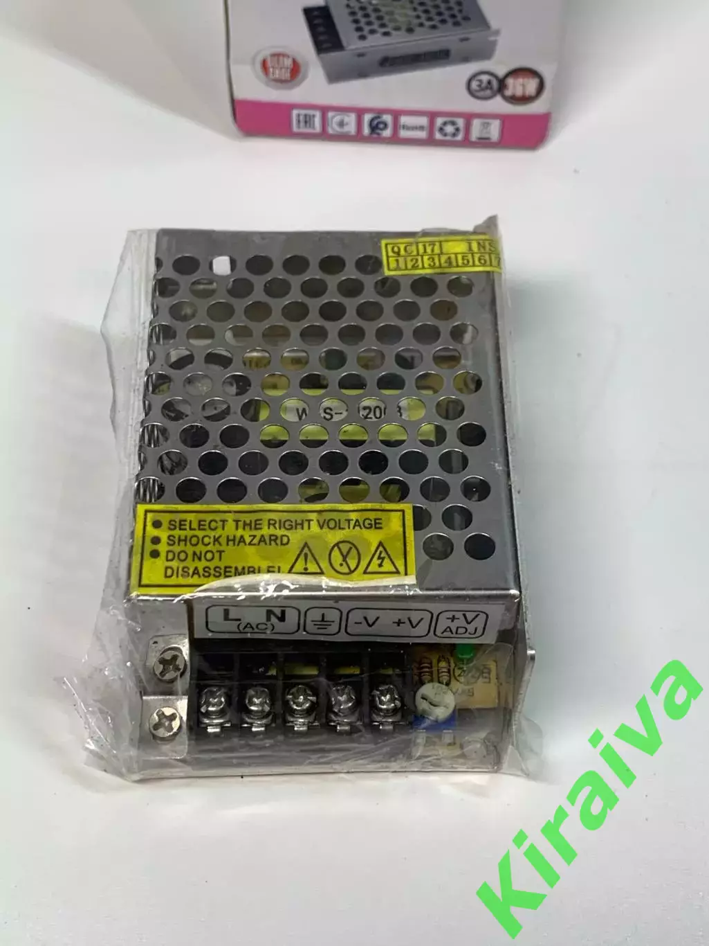Блок питания для светодиодной ленты 12V 3A 36W TR-36-12 Biom перфорированн Н8233 2