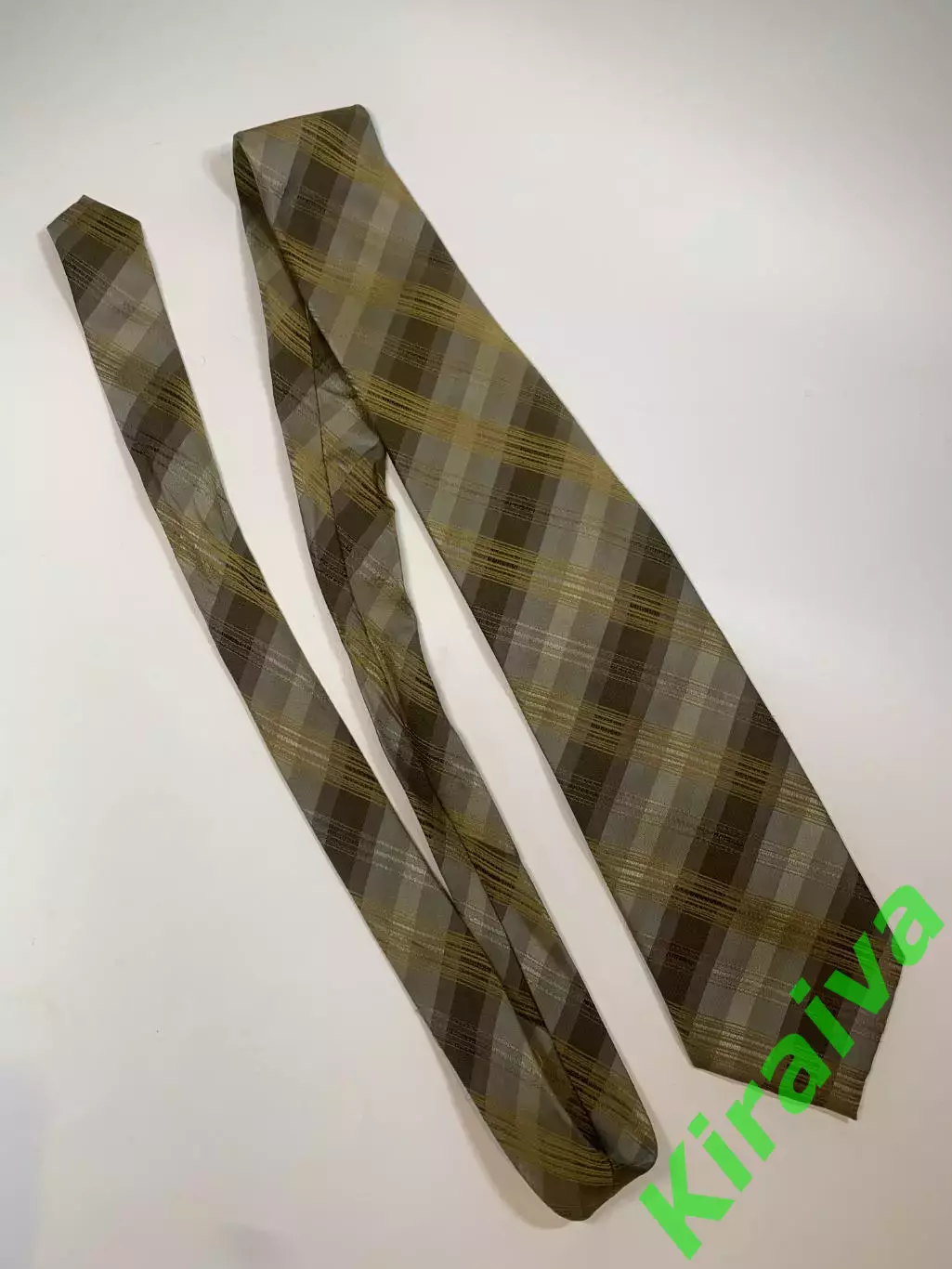 Шёлковый мужской галстук CERRUTI 1881 100% Silk Hand Made Италия XL (Н8235) 3