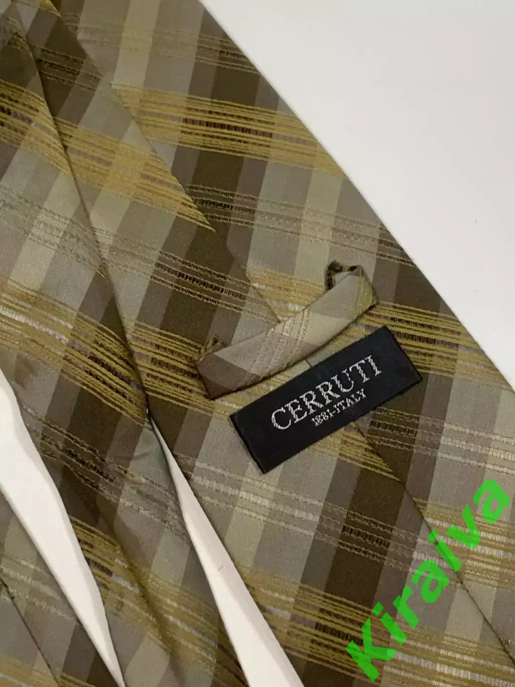 Шёлковый мужской галстук CERRUTI 1881 100% Silk Hand Made Италия XL (Н8235) 7