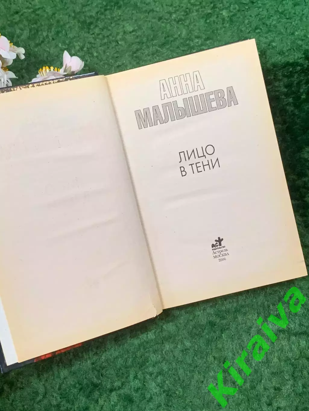 Книга психологический детектив «Лицо в тени» Анна Малышева 2006 г. (Н8270) 2