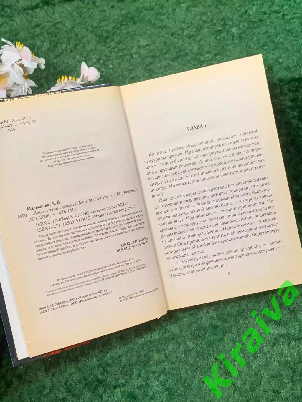 Книга психологический детектив «Лицо в тени» Анна Малышева 2006 г. (Н8270) 3
