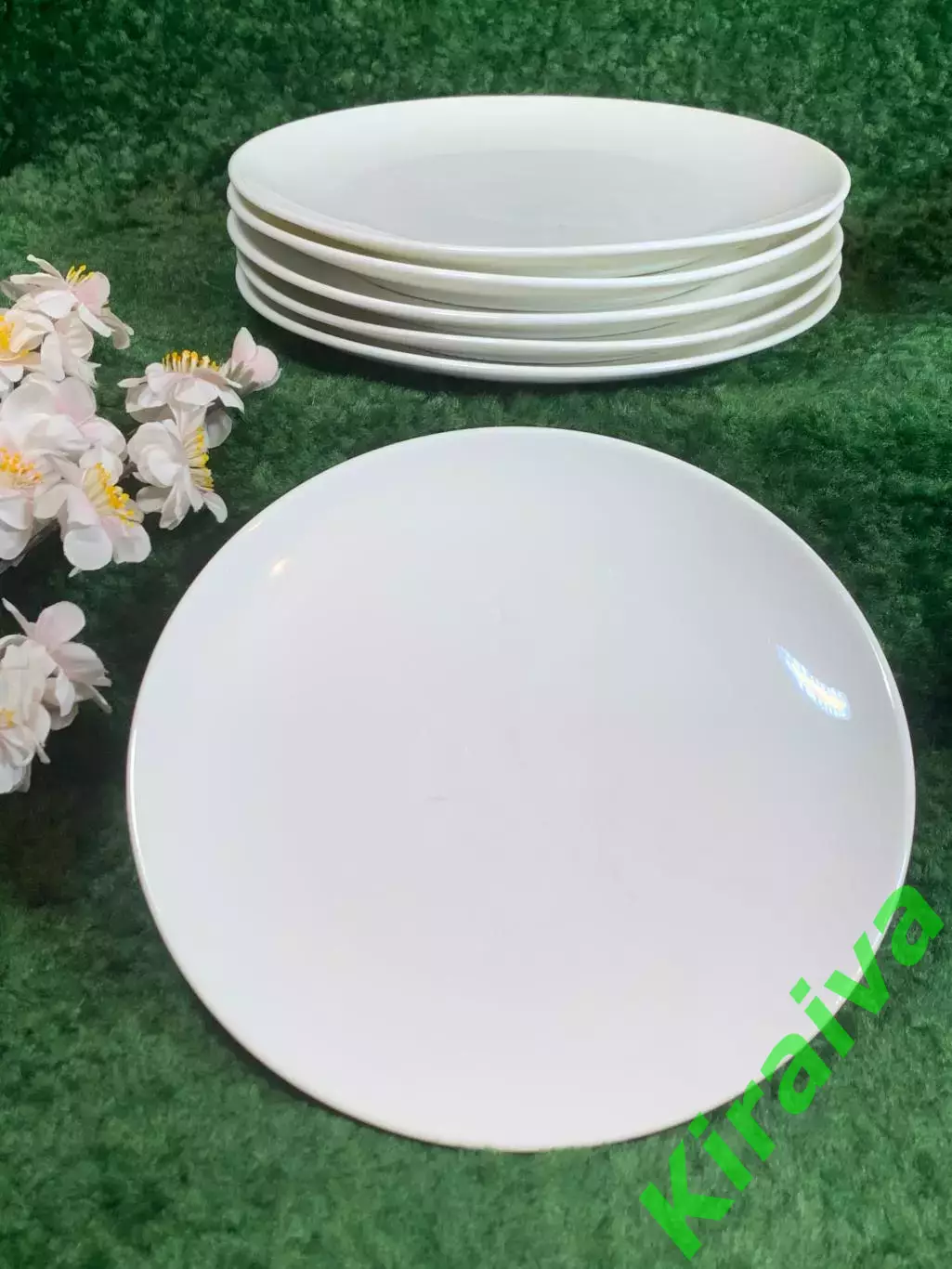 Набор фарфоровых тарелок a.line со скрытым узором — 6 шт. Made in Ukraine (Н8280 1