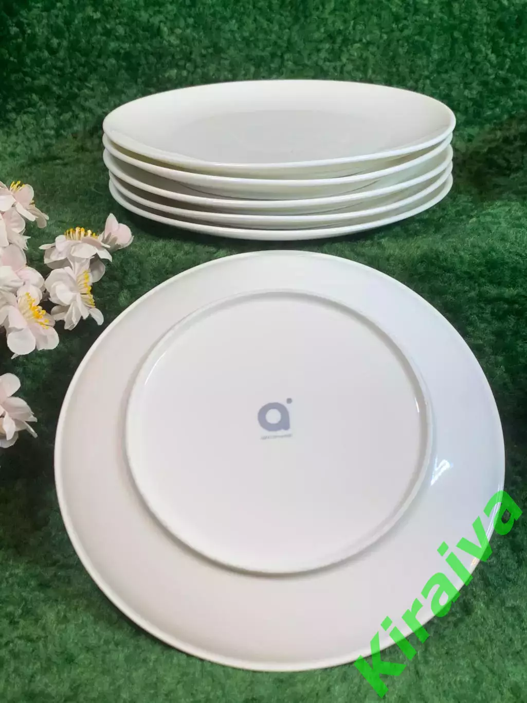 Набор фарфоровых тарелок a.line со скрытым узором — 6 шт. Made in Ukraine (Н8280 2