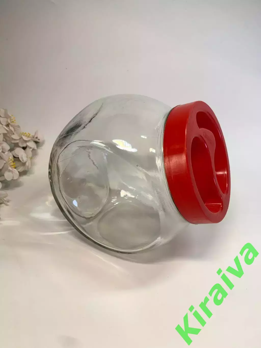 Стеклянная банка-неваляшка Everglass Sweet 1,73 л с крышкой (Н8285) Б/У