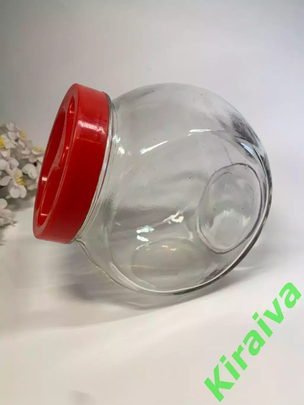 Стеклянная банка-неваляшка Everglass Sweet 1,73 л с крышкой (Н8285) Б/У 2