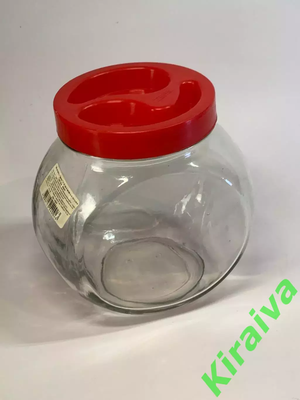 Стеклянная банка-неваляшка Everglass Sweet 1,73 л с крышкой (Н8285) Б/У 3