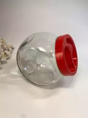 Стеклянная банка-неваляшка Everglass Sweet 1,73 л с крышкой (Н8285) Б/У