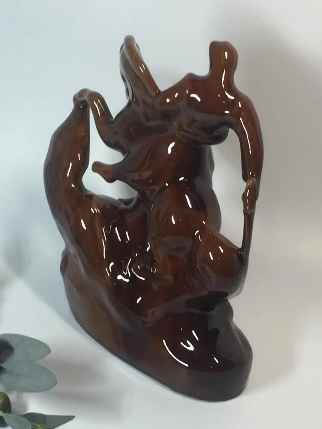 Фигурка Козак на коне, в битве с драконом крамика майолика винтаж Н4378 4