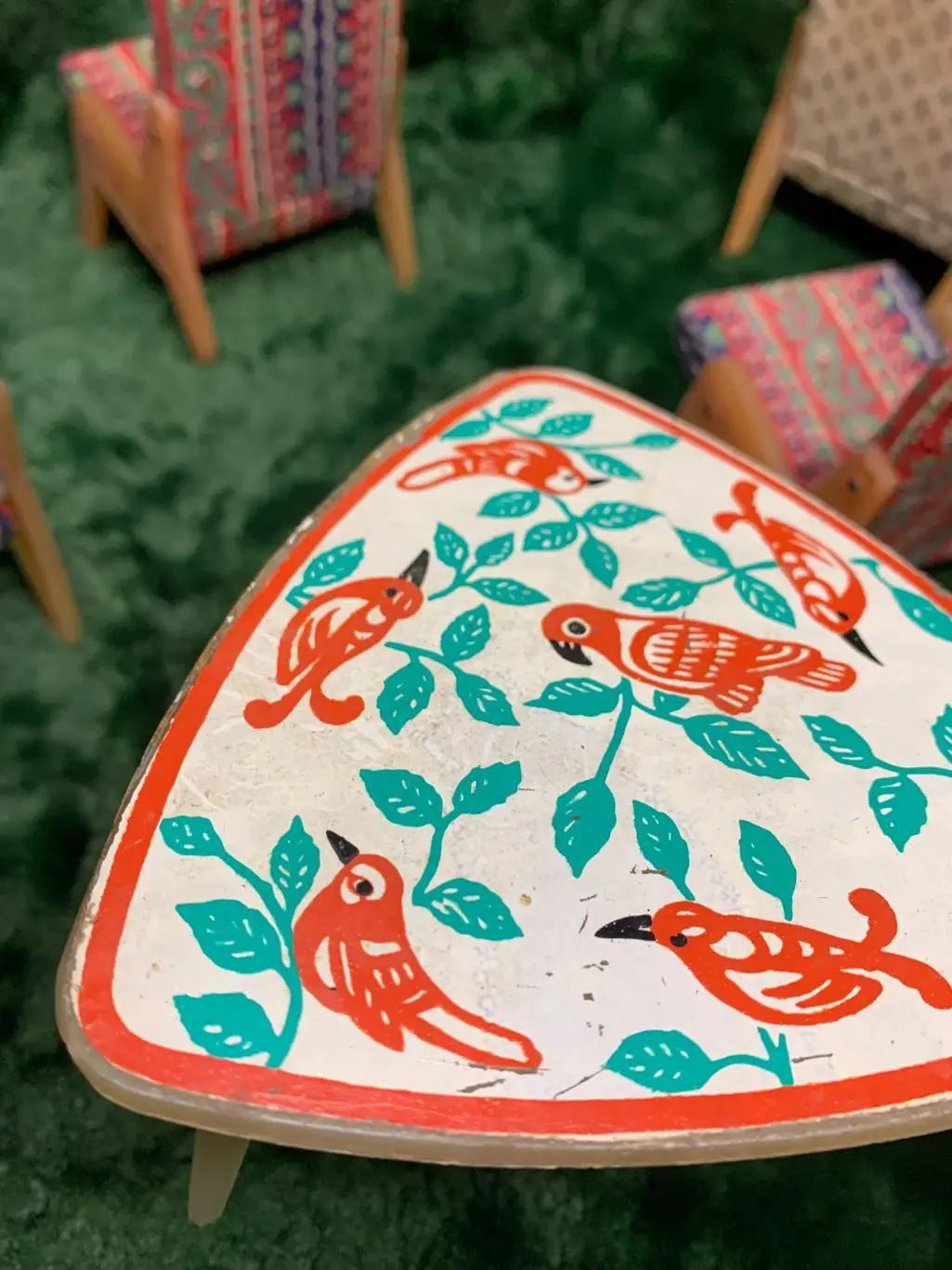 Винтажный набор мебели для кукол, стол и 4 кресла 70-е годы, СССР Н4964 5