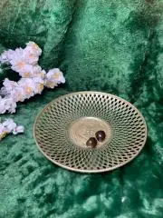 Винтажная алюминиевая фруктовница/конфетница/хлебница 1970-е годы Н4960 ссср