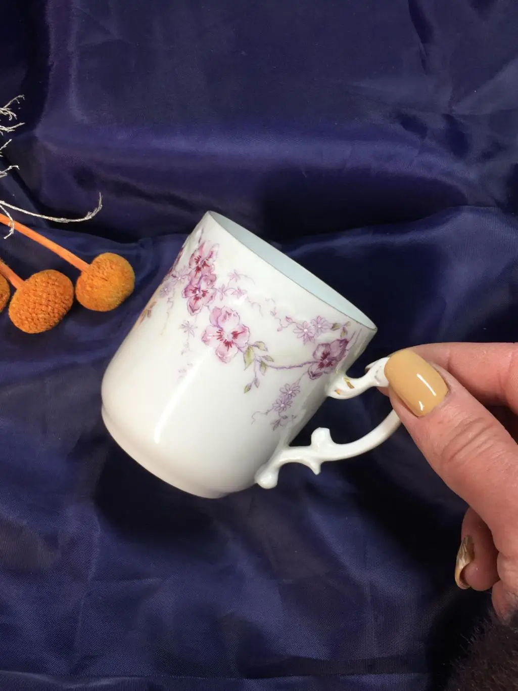 Уникальная антикварная шоколадная чашка Rosenthal 1896г. тончайший фарфор Розент