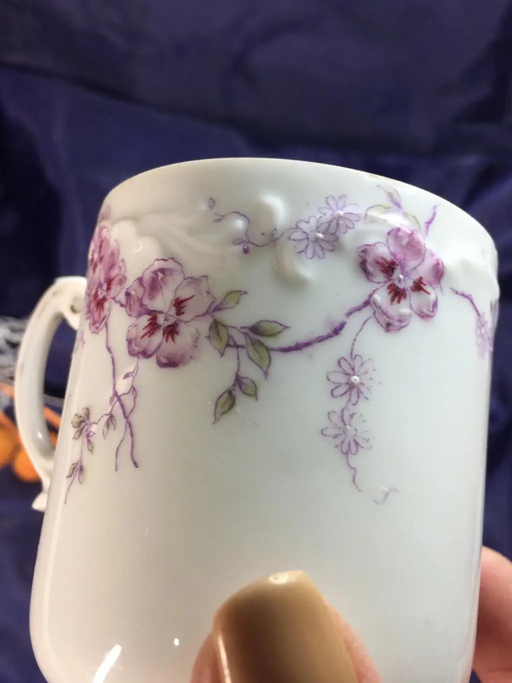 Уникальная антикварная шоколадная чашка Rosenthal 1896г. тончайший фарфор Розент 6