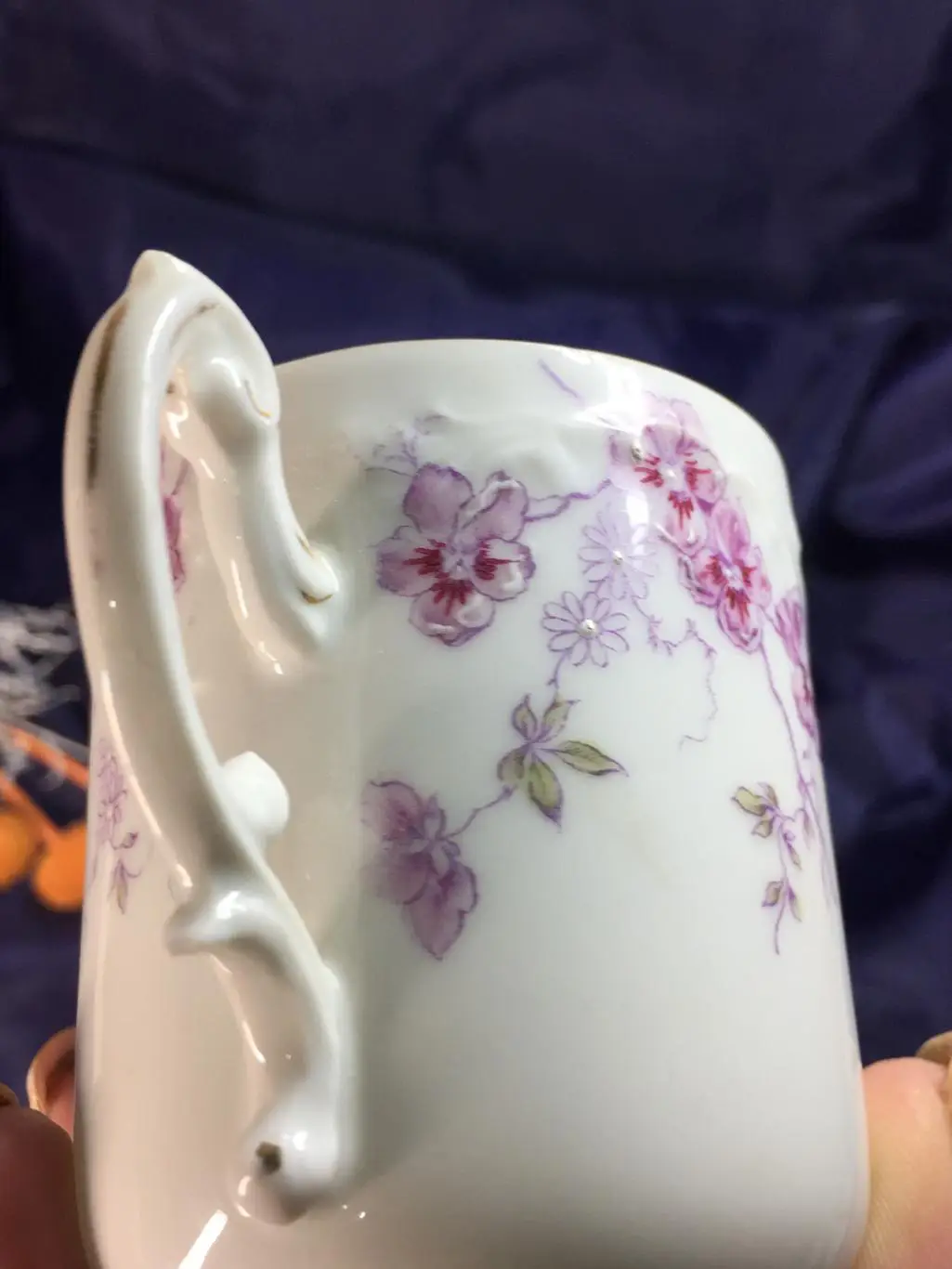 Уникальная антикварная шоколадная чашка Rosenthal 1896г. тончайший фарфор Розент 5