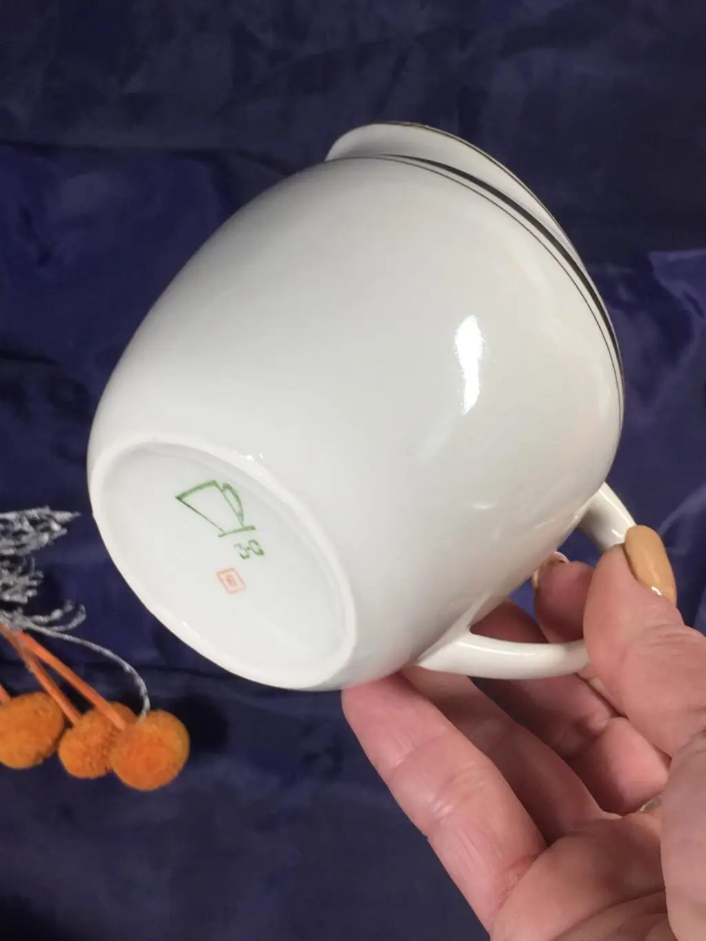 Белый с позолотой всадник 60-е изящный фарфоровый молочник 350 мл. фарфор Н4327 5