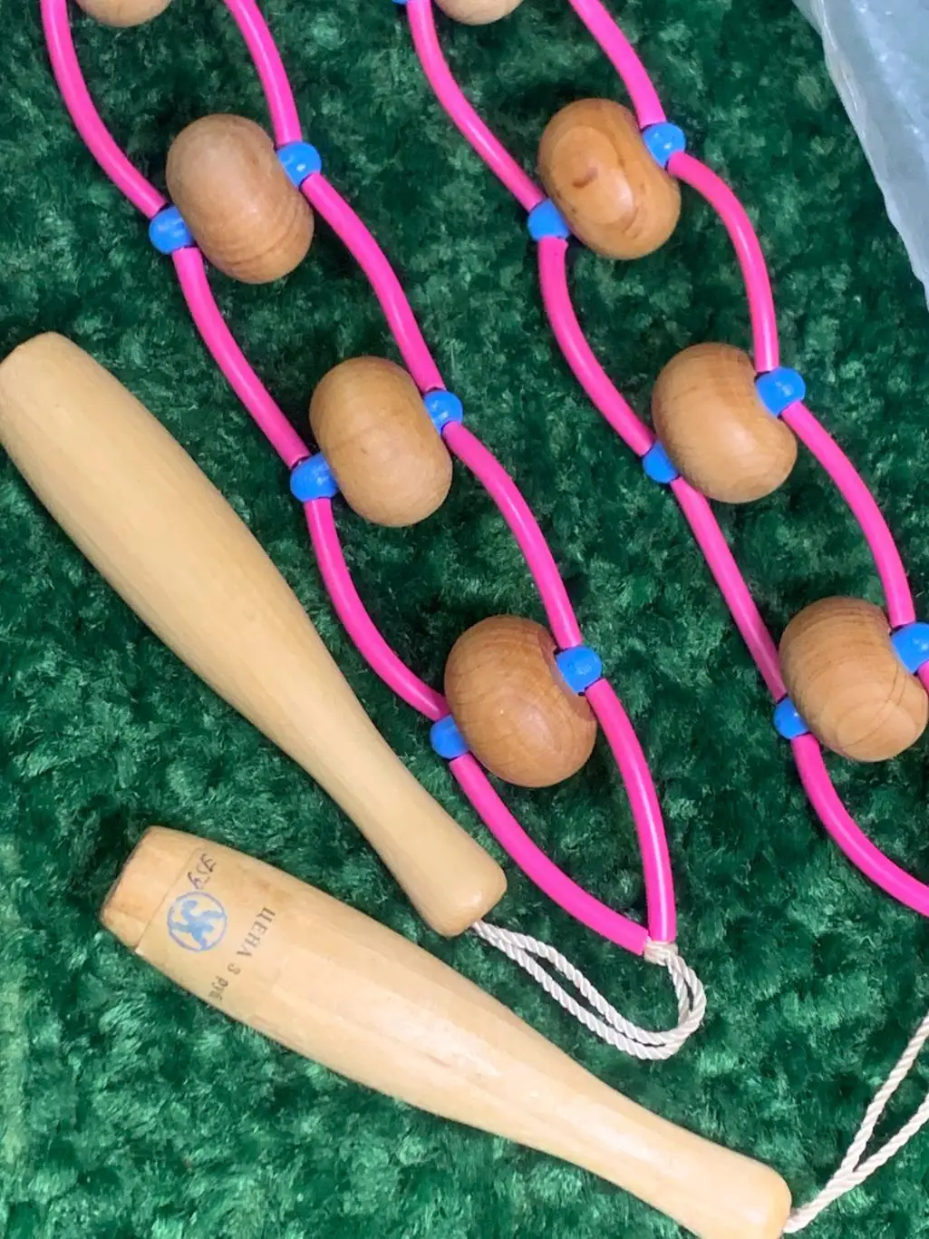 Массажер винтажный в родной упаковке и инструкция деревянный ролик Н07917 новый 3