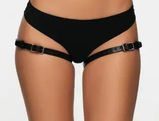 Гартеры на ножки из натуральной кожи, регулируемые ремешки Н1644