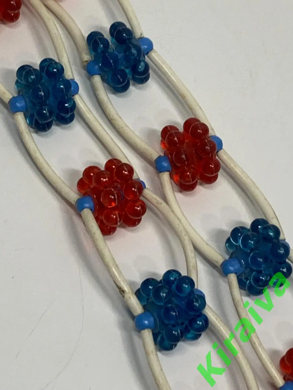 Массажер пластиковый ленточно-роликовый для спины тела ребристые шарики н7918 2