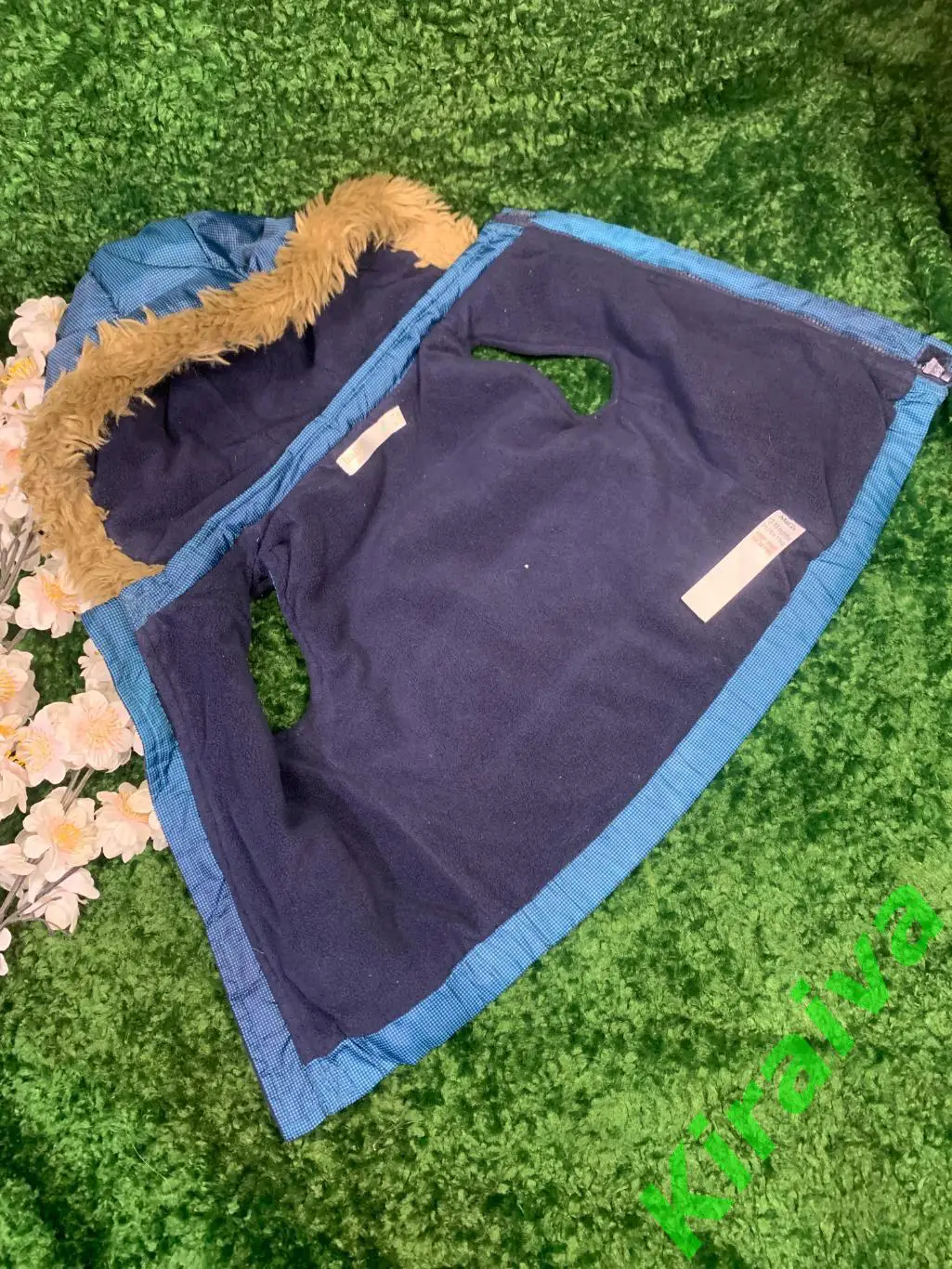 Утеплённая безрукавка с капюшоном M&Co голубая 80 (8-18 мес.) Н1646Тёплая 2