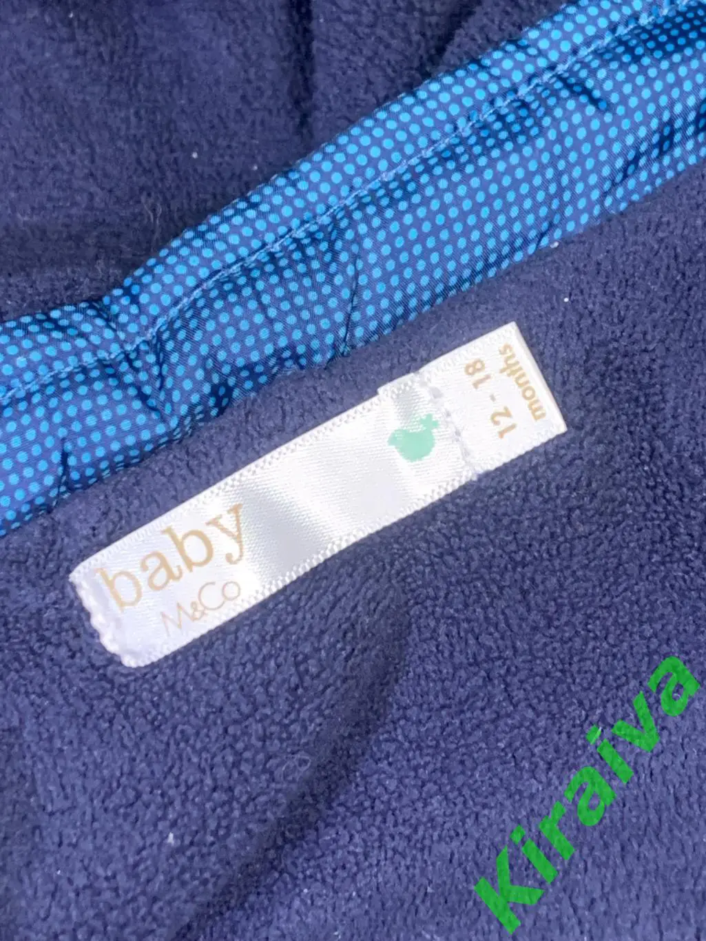 Утеплённая безрукавка с капюшоном M&Co голубая 80 (8-18 мес.) Н1646Тёплая 3