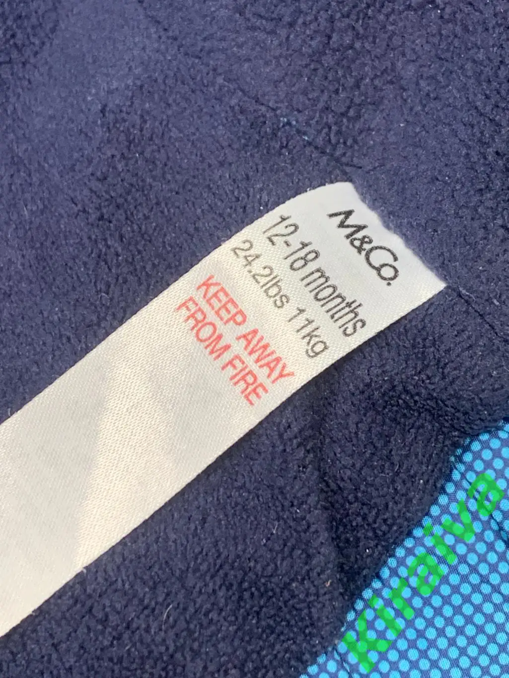 Утеплённая безрукавка с капюшоном M&Co голубая 80 (8-18 мес.) Н1646Тёплая 4