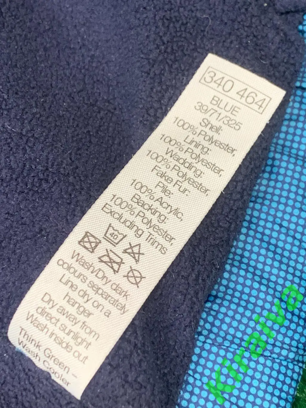 Утеплённая безрукавка с капюшоном M&Co голубая 80 (8-18 мес.) Н1646Тёплая 5