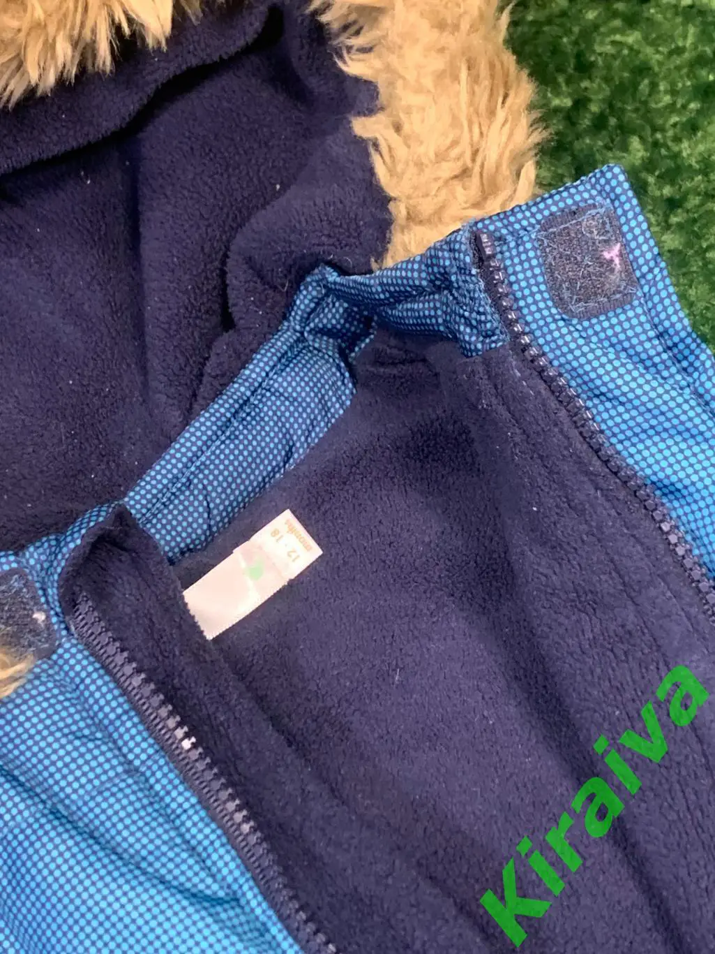 Утеплённая безрукавка с капюшоном M&Co голубая 80 (8-18 мес.) Н1646Тёплая 7