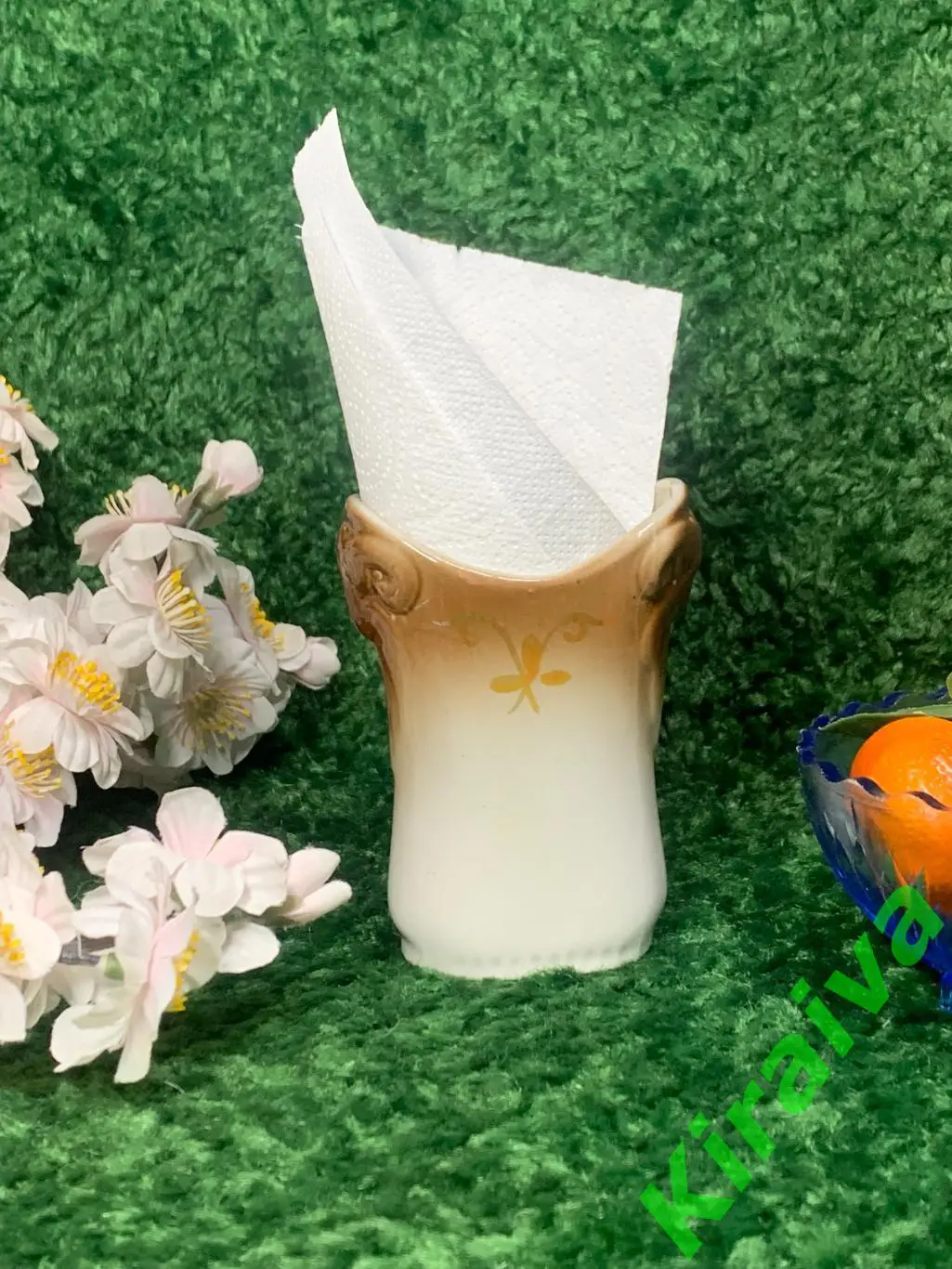 Винтажная фарфоровая салфетница ЗХК Полонне, 1 сорт, редкая, СССР Н1650Уникаль 1