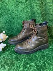 Женские зимние ботинки низкие Prellesta р.39 (25 см) кожа крэк Коричневые Н1662