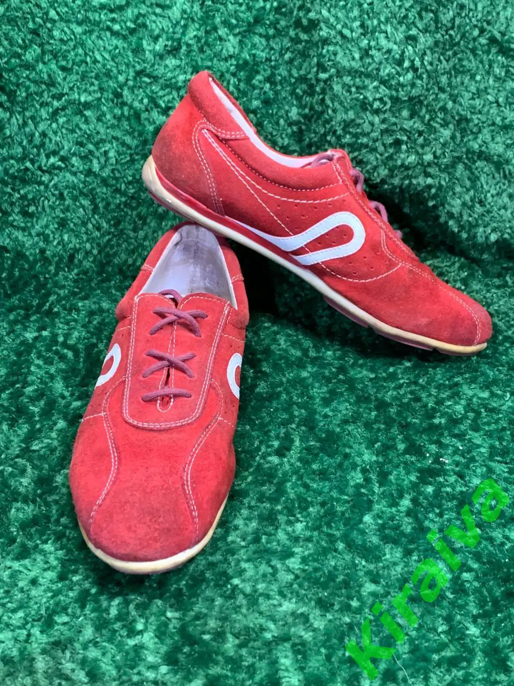 Красные кроссовки Inblu, натуральная замша кожаная подкладка р. 40 26,5 см Н1669 5