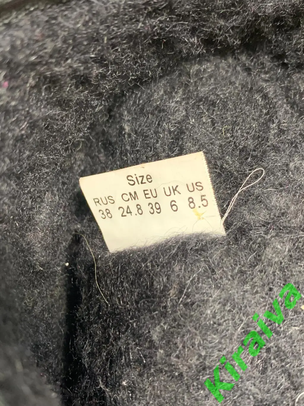 Угги Keddo со стразамии и принтом черные р. 38 (24.8 см), б/у в рок-стиле Н1675 5