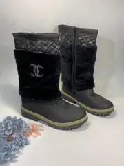 Женские зимние сапоги Polact на молнии, черные с пайетками и мехом р 38 Н1676