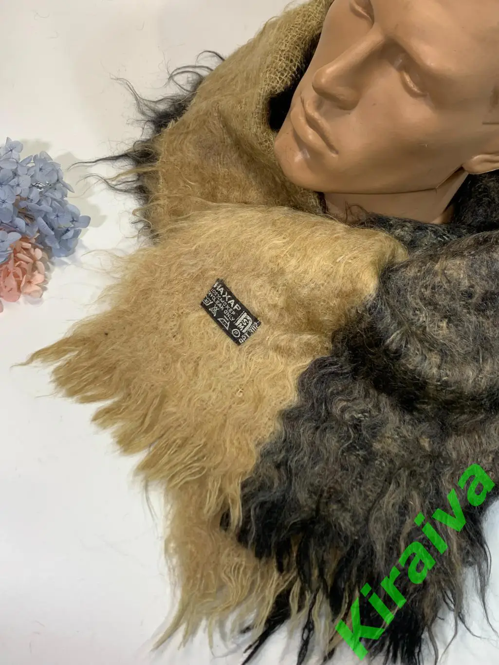 Мужской мохеровый шарф – теплый и стильный (28?127 см) Н1682Классический мужск