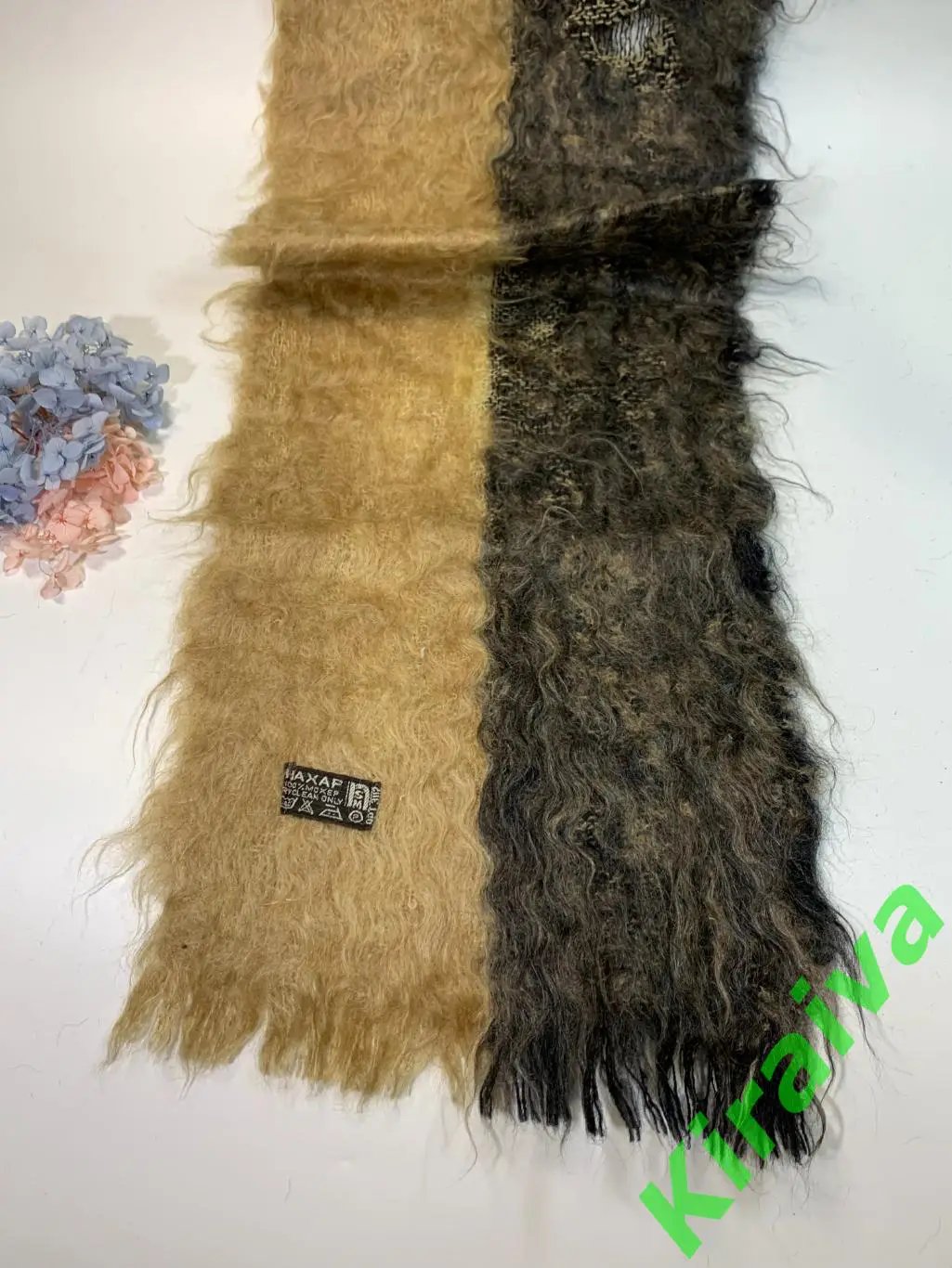 Мужской мохеровый шарф – теплый и стильный (28?127 см) Н1682Классический мужск 5