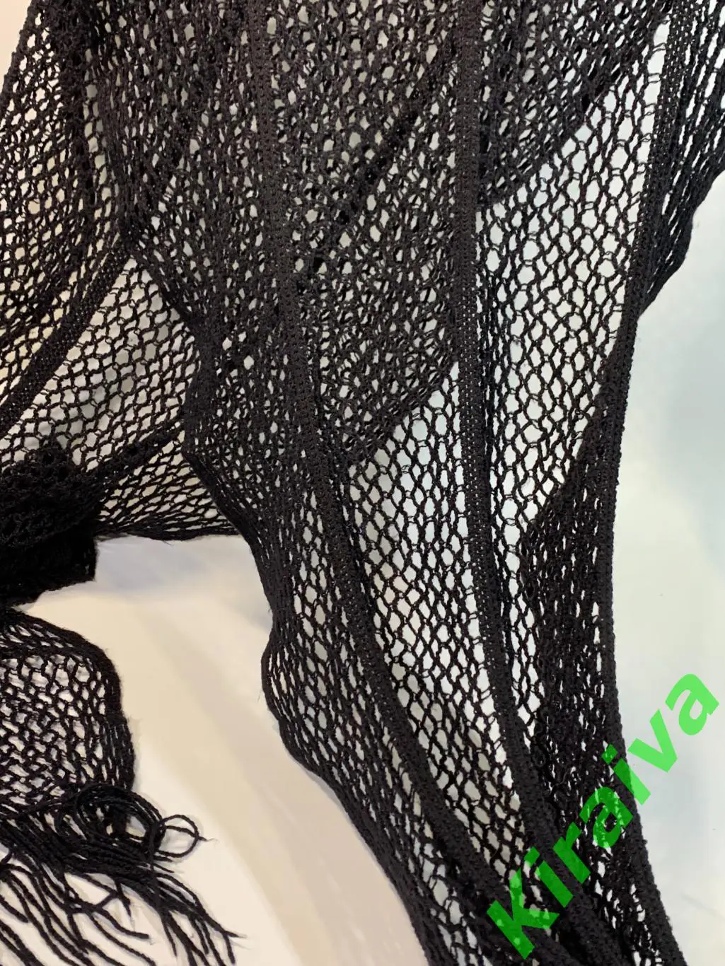 Женский ажурный теплый длинный шарф (55?120 см) Н1683Элегантный женский ажурны 3