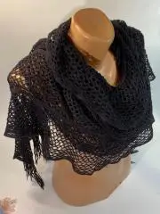 Женский ажурный теплый длинный шарф (55?120 см) Н1683Элегантный женский ажурны