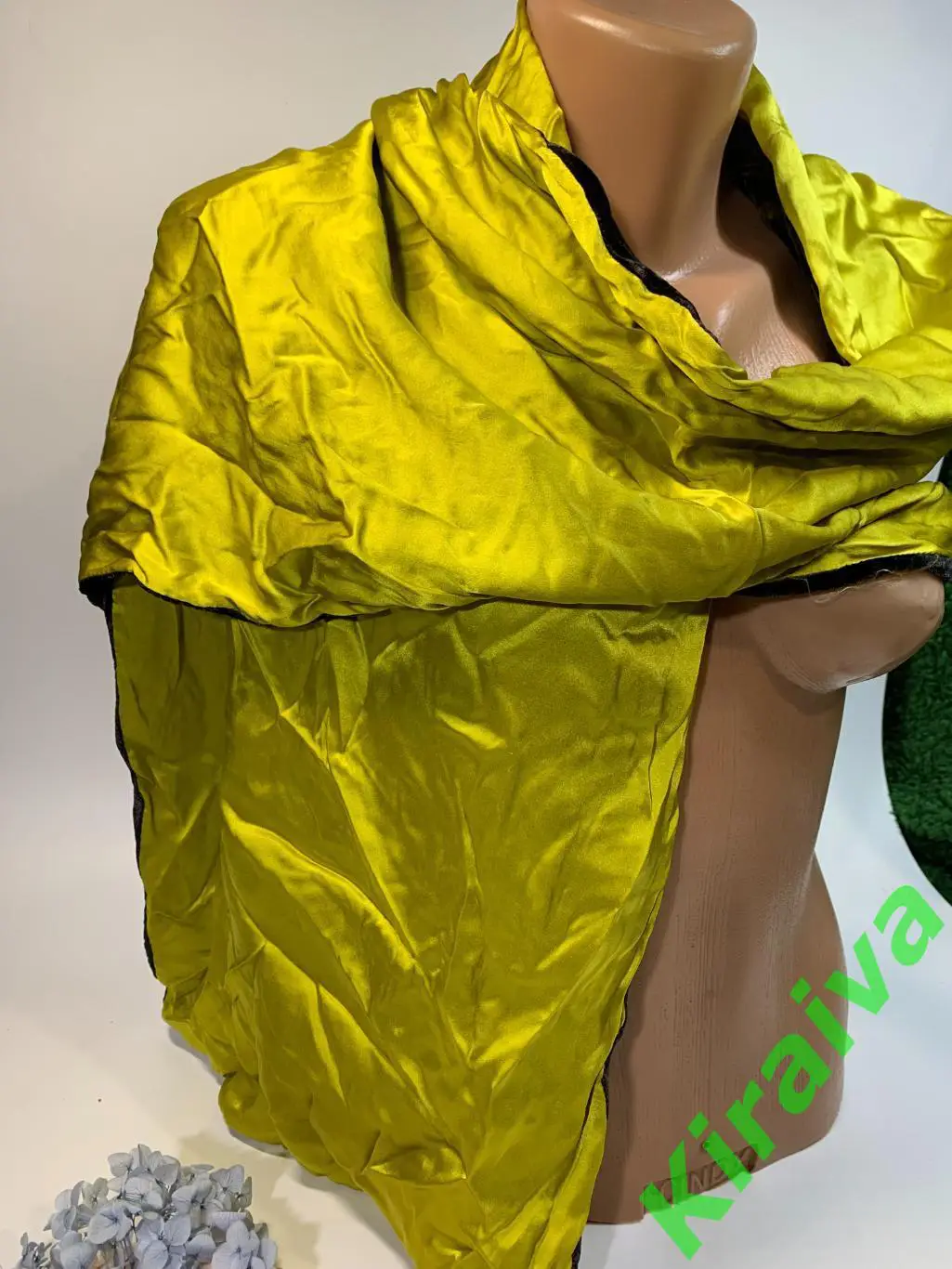 Женский бархатный шарф с узорами, двухсторонний бархат/шелк 34?155 Н1686 6