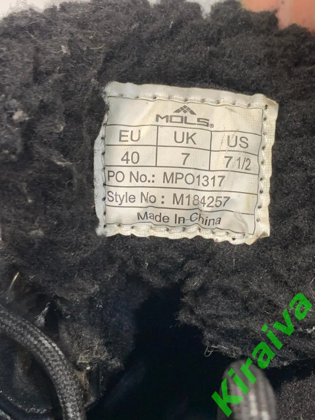 Зимние ботинки Mols Javanes WP для мужчин р 40, стелька 26,5 см., б/у Н1690Муж 4